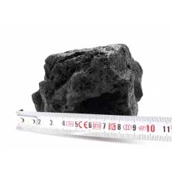 Czarna bryłka 10 cm - lawa wulkanicznca